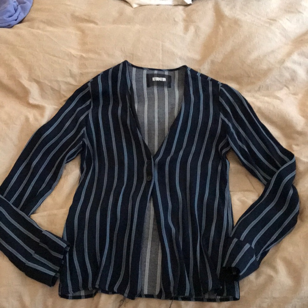 Reformation long sleeve top